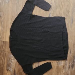 PrAna Black Organic Cotton Knit Sweater
